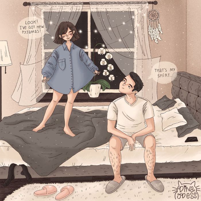 Joys Of Couple’s Life In Heartwarming Illustrations