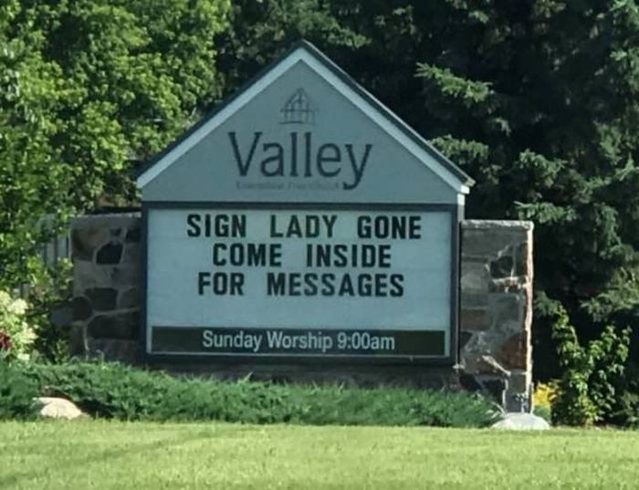 Funny Church Signs