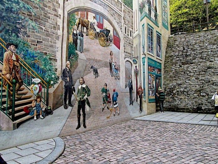 Beautiful Murals On The Streets Of Quebec