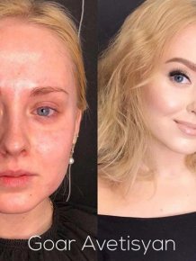 With And Without Makeup
