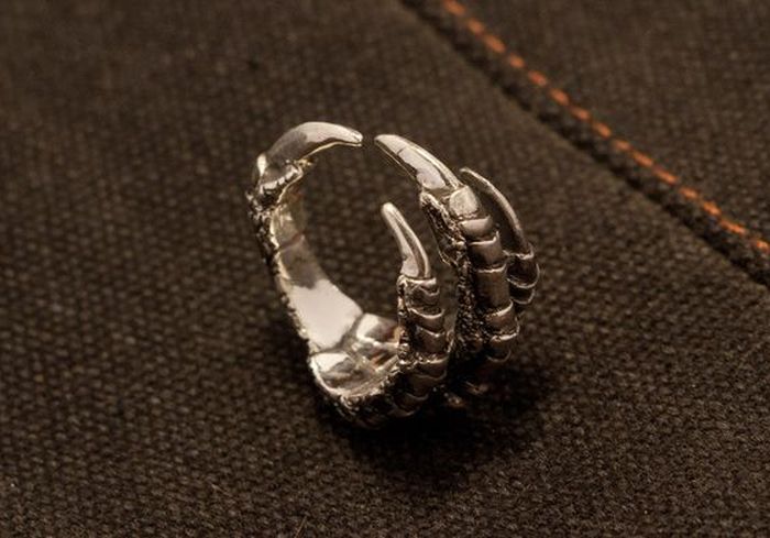 Ring Made Out Of The Crow's Paw
