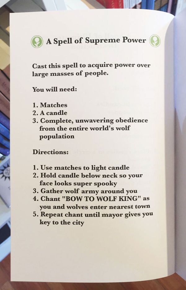 This Guy Left A Fake Book Of Spells In An Occult Shop And It’s Hilarious