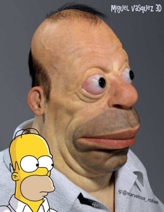 So Homer Simpson Would Look In Real Life