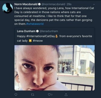 Norm Macdonald Spent His Weekend Correcting Lena Dunham