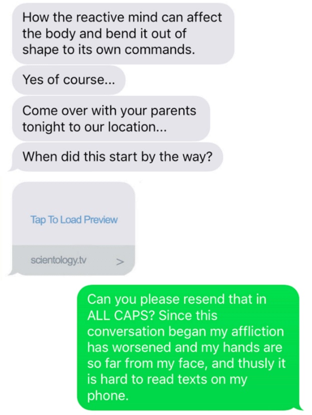 Girl Trolled A Scientologist Who Sent Her A 'Wrong Number' Text