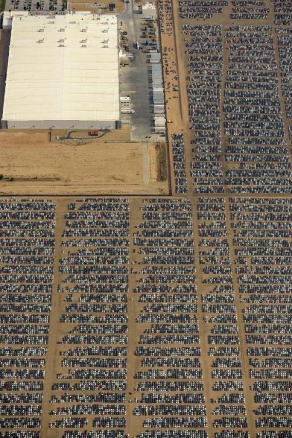 Car And Aircraft Cemetery In The California Desert