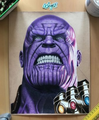 Painted Thanos of the Avengers