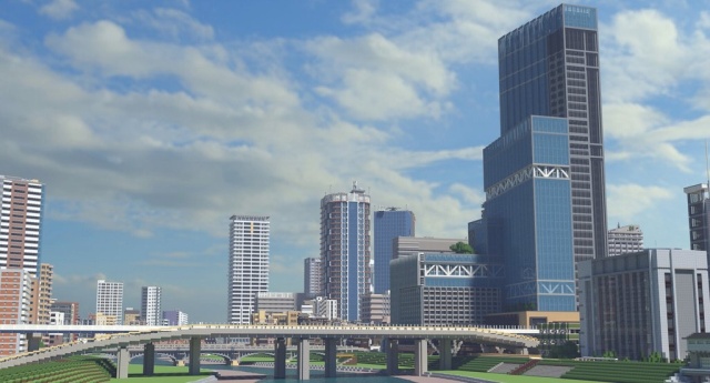 Gamer From Japan Builds A City In Minecraft
