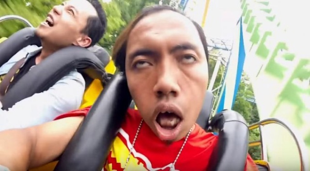 Terrified Roller Coaster Riders