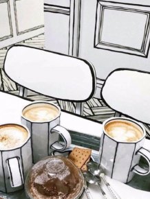 This Is Not A Drawing. This Is A Cafe In South Korea