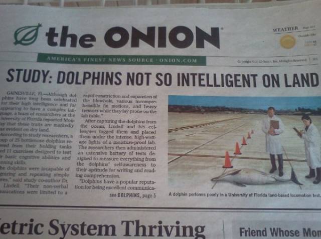 Hilarious “The Onion” Headlines