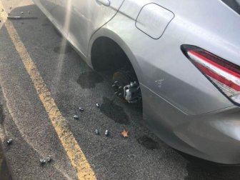 Wheels Were Stolen From Toyotas In The Parking Lot Of The Dealership