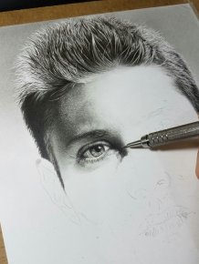 Creation Of Jensen Ackles' Portrait