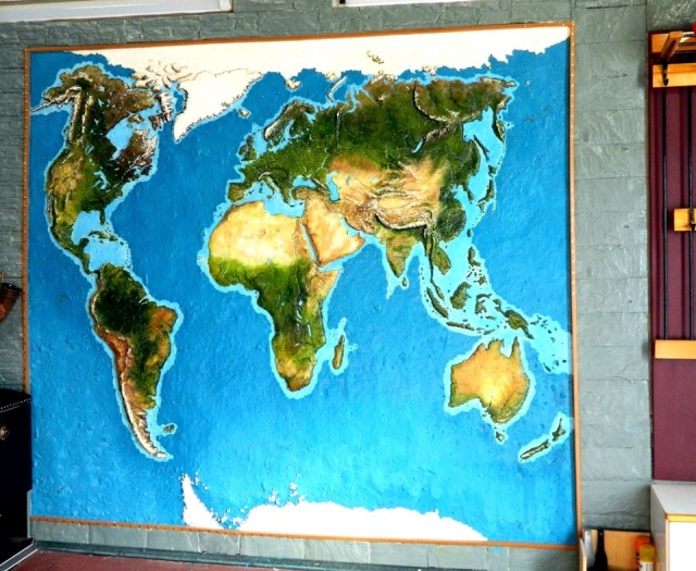 DIY World Map In A Garage