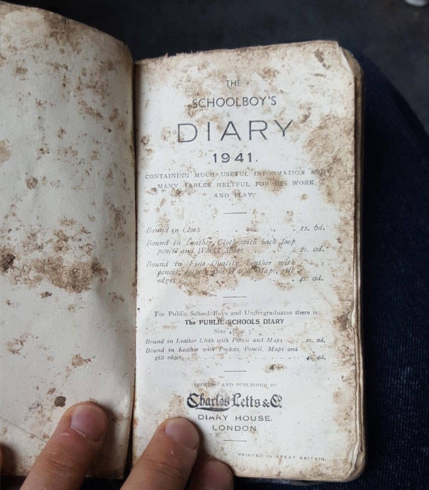 A Guy Found A Filled Diary From 1941, part 1941