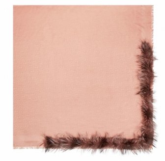 Fendi's Fur-Trimmed Shawl Looks Like A...