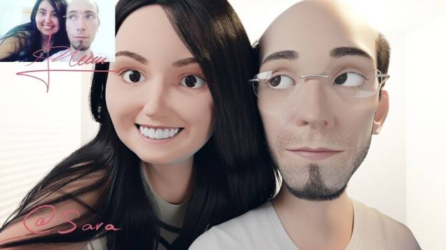 An Artist Turns People Into 3D Pixar Characters