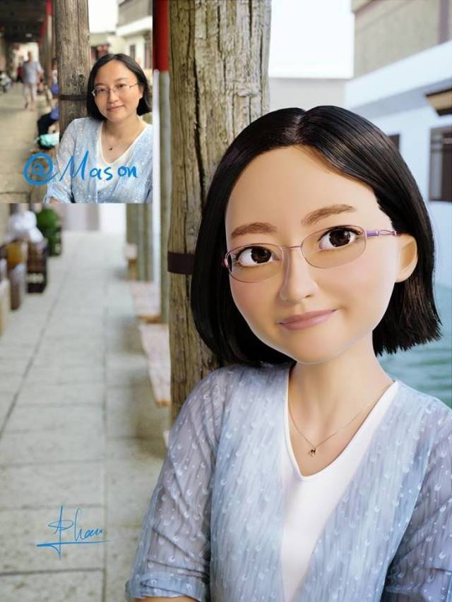 An Artist Turns People Into 3D Pixar Characters