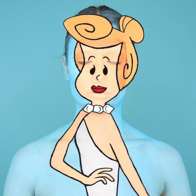 She Turns Herself Into A Toon With Makeup