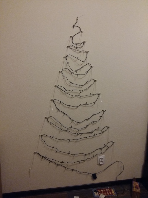 Christmas Tree On The Wall