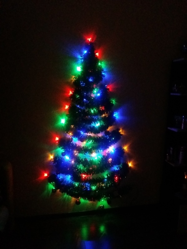 Christmas Tree On The Wall