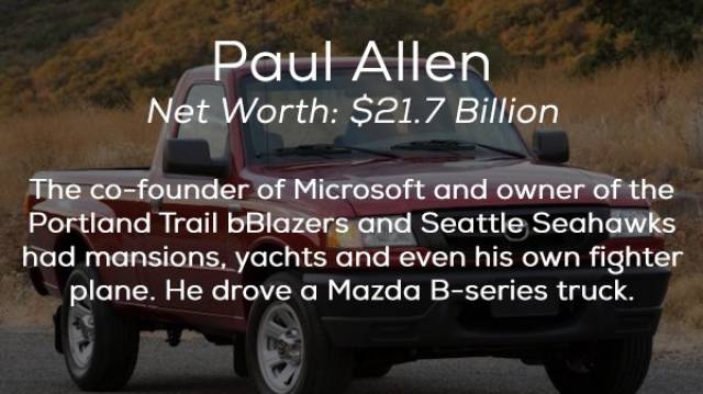 Cars Of These Billionaires Are Not That Expensive