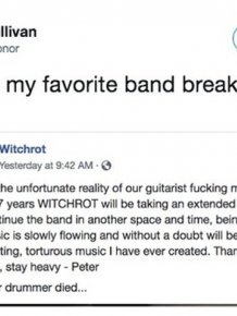 The Best Band Break-up Notice Ever