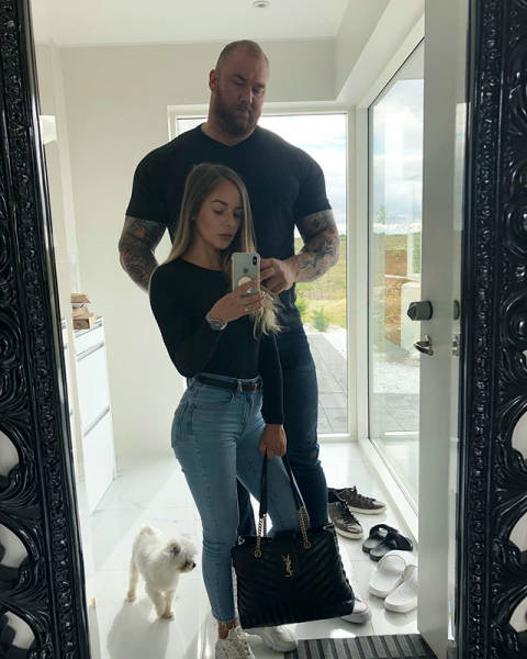 “The Mountain” And His Little Wife