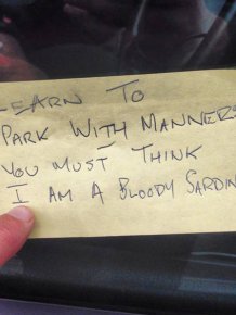 Passive Aggression Parking Notes