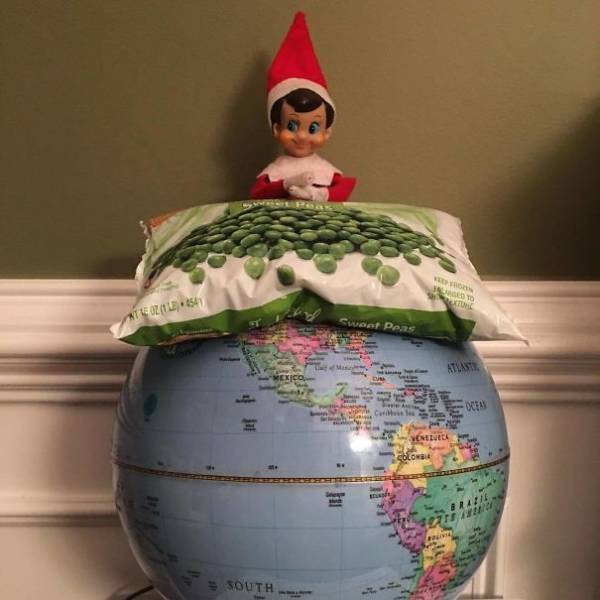 Some Perfect “Elf On The Shelf” Placement Ideas