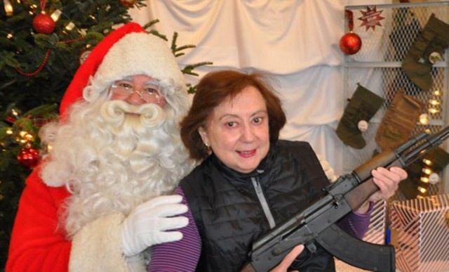 Americans And Their Weapons On Christmas