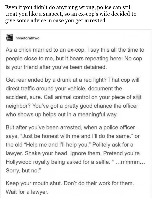 What To Do If We Ever Get Arrested