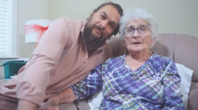 Jason Momoa And His Grandma