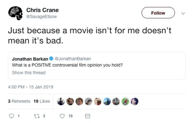 Positive Controversial Opinions About Movies