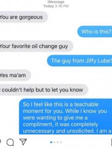 This Oil Change Guy Won’t Message A Woman Again