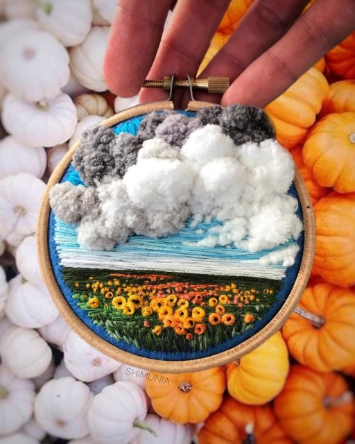 Russian Artist Pushes Embroidery To Its Limits, Making It Look Like Paint
