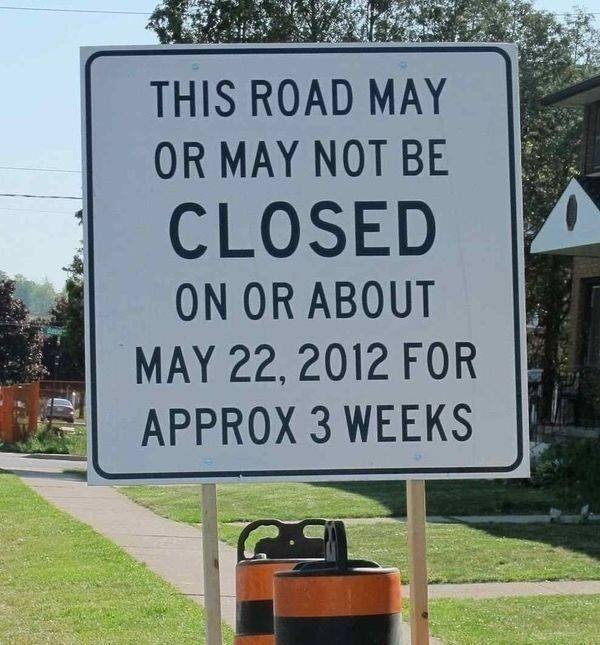 No, Wrong Sign!