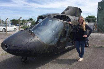 Woman Converts Helicopter Into Home Cinema