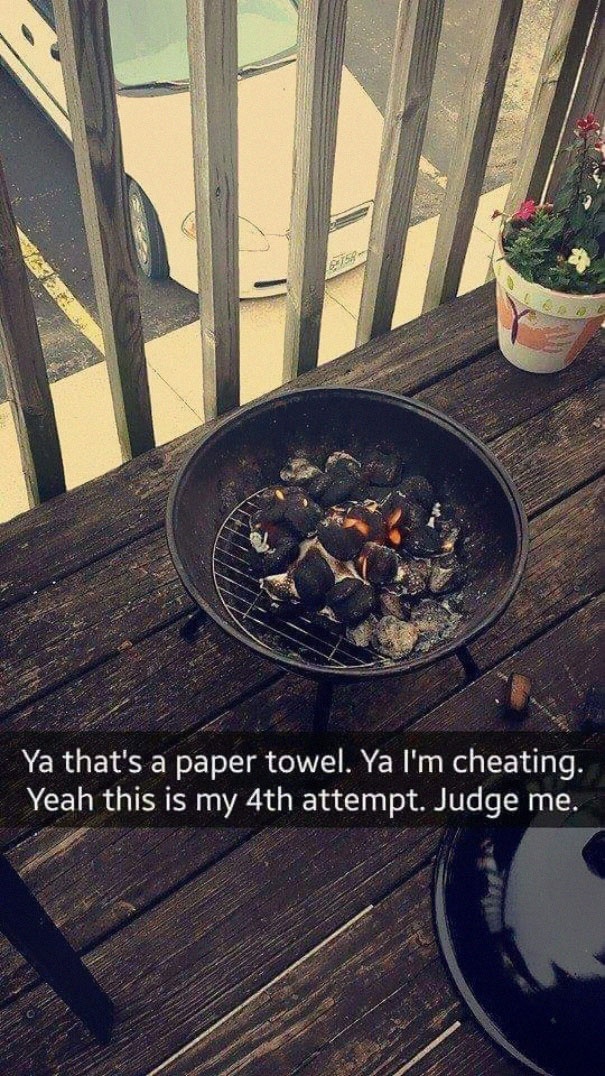 Woman Tries To Grill