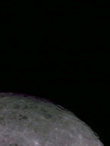 The Far Side Of The Moon With Earth Sitting In The Distance
