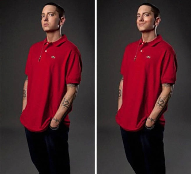 Guy Photoshops Smile To Eminem Photos
