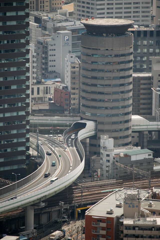 Gate Tower Highway In Japan Goes Through The Building