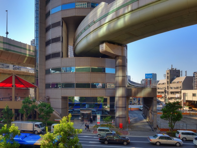 Gate Tower Highway In Japan Goes Through The Building