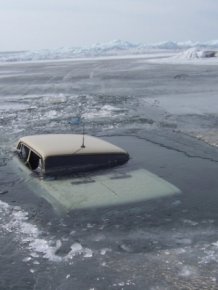 Russian Lake Baikal Is A Tough Place For Cars