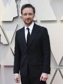 James McAvoy’s Shirt Is Covered in Oscar Autographs for Charity