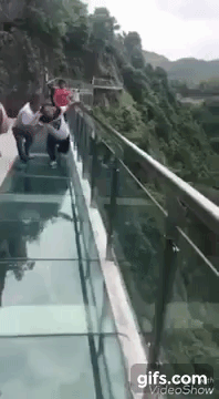 Scary Glass Bridge Prank
