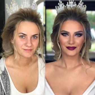 Wedding Makeup Before And After