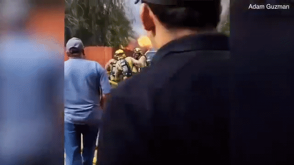 Father-of-three Runs Past Firefighters To Save His Dog Gabbana As His Home Is In Flames