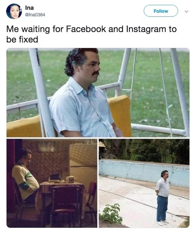 Facebook & Instagram Shutdown Memes