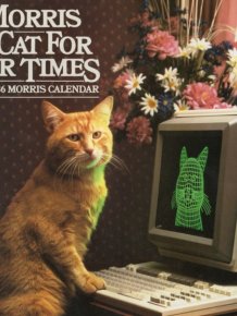 Vintage Calendar For 1986 With The Cat Morris
